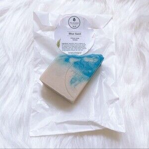 Blue Swirled Handcrafted Artisan Soap